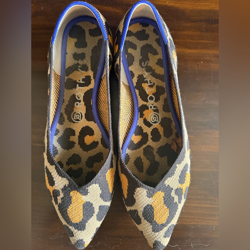 Rothy's Brown and Tan Patterned Flats